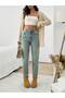 Women's Snow Washed Denim Pants - 5