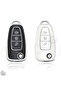 Ford Compatible Focus, Mondeo, Fiesta, Kuga, Transit, Tourneo, C Max, S Max, Galaxy, Ranger Silver Edge Tpu Key Case Cover (Black) - 7