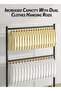 Double Rod Clothing Rack Dual Layer Clothes Drying Stand Garments Hanging Organizer 2 Hanger Rails - 8
