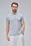 Men's Standard Fit Cotton Soft Texture Cool Waffle Fabric Polo Neck T-Shirt - 4