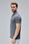 Men's Standard Fit Cotton Soft Texture Cool Waffle Fabric Polo Neck T-Shirt - 6
