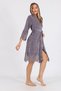 Zarfi Stylish Lace Niki Velvet Bamboo Cotton Dressing Gown - 4