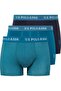 U.S. Polo Assn. Men's Printed-Navy Blue-Green 3-Piece Boxer 80515