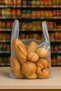 200 Rolls of 5 1000 Pieces Transparent Tear-Off Grocery Bags (Medium Size 25X44 cm) - 3