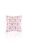 Baby Pink Teddy Bear and Ribbon Patterned Children's Room Throw Pillow Cover – 43X43Cm - 2