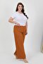 Women's Plus Size Wrinkle Pants 210076 Cream