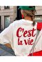 تيشيرت مطبوع رقميًا عالي الجودة من C'EST LA VIE