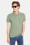 Men's Slim Fit Slim Fit 100% Cotton Green Polo Neck T-Shirt