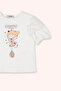 Baby Girl Printed Ecru T-Shirt - 3