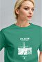 Women's Bntn Green Paris Regular Fit Regular Fit T-Shirt - 2