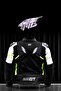 Forte Gt Titan Neon Yellow, Threading Protection Leather Textile 4 Seasons Motorcycle Jacket Coats - 4