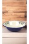 36 cm 4.5 Liter Enamel Basin Whisk and Mixing Bowl, Dough Basin. Fruit Bowl. Dower. Large Bowl - 4
