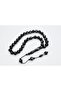 Oltu Stone Prayer Beads with Allah Muhammad Written on Them