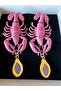 Pink Scorpion Zra Brand Model Earrings - 5