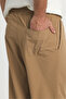Lycra Stretchy Stopper Detail Baggy Trousers - 4