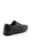 Black Black Leather Women's Casual Shoes K01331057003 - 4