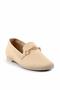 Beige Knitwear Women's Loafer Shoes01320302682 - 3