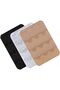 Women's Bra Extender With Elastic 3-Hook, Black, White Beige Pack of 3, One Size
