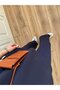 Navy Blue Modal Oversize Crew Neck Short Sleeve Tracksuit Set - 7006 - 2
