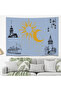Istanbul Galata Maiden's Tower Mandala Wall Cloth Carpet Wall Art Decoration Decorative Tapestry - 2