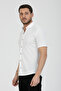 Men's Short Sleeve Slim Fit Knitted Shirt 2588 - 4