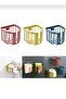 Self-Adhesive Toilet Paper Holder Napkin Holder Flowerpot Waterproof Multifunctional Rack Blue - 2
