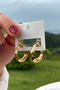 Gold Hoop Women's Earrings - 3