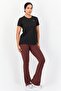 Women Sportswear Fit Short Sleeve Running Top, Black - 3