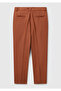 Men's Dark Brown 100% Linen Trousers - 4