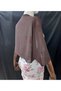 Ariane Chiffon Short Sleeve Shawl Brown - 9