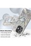 iPhone 12/12 Pro Case Shiny Holographic Butterfly Pattern Shock-Absorbing Camera Protection Silicone - 4