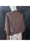 Ariane Chiffon Short Sleeve Shawl Brown - 6