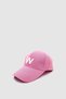 W Embroidered Adjustable Unisex Sports, Casual and Outdoor Hat / Cap Pink