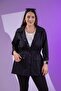1222531 Women's Embroidered Jacket Black
