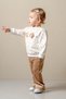 Baby Girl Velvet Sweet Sweatshirt Double Set - 5