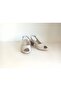 Genuine Leather 4 cm Heeled Sandals - 4