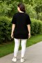 Women's Summer Short Sleeve Slitted Solid Color Tunic - 2