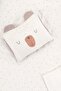 Tiny Bear Organic Cotton Muslin Children's Duvet Cover Set Ecru - 3