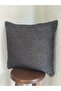 Black Glitter Living Room Throw Pillow Cover - 2