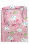Cotton Baby and Child Elastic Sheet and Pillow Case 60X120 Pink Cloudy - 5
