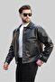 Comfortable Fit Men's Leather Coat Jacket - 4