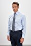 Iron-Free 100% Cotton Non Iron Classic Collar Blue Men's Shirt - 2