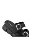Faux Leather Orthopedic Wedge Heel Slippers – Summer Women's Model - 3