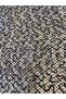 قماش دانتيل شبكي مطرز بالترتر الأسود - عرض 135 سم، لامع وعصري - 2
