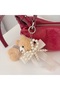 Pinkue Ivory Bear Pearl Charm / Keychain - Bag Ornament - 2