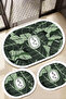 Aleas 60X100 50X60 50X60 Non-Slip Base 3-Piece Bathroom Mat Set
