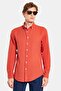 Men's Slim Fit Slim Fit 100% Cotton Linen Texture Button Collar Tile Shirt