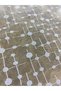 Geometric Patterned White Tulle Fabric – 130 cm Width, Transparent and Modern - 3