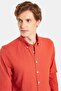 Men's Slim Fit Slim Fit 100% Cotton Linen Texture Button Collar Tile Shirt - 2