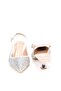 Pisagor Ps-32350 Women's 4 cm Open Back Stone Evening Dress Stiletto Shoes - 3